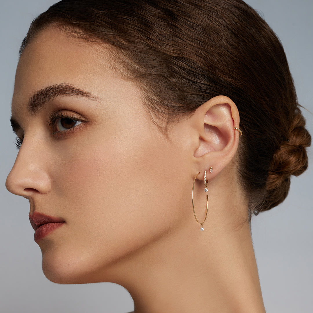 CHEVAL | Single Floating Diamond Stud Earring