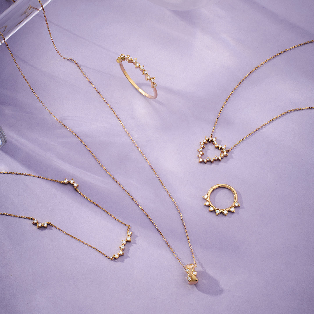 HAZEL | Lab Grown Diamond Ring Necklace