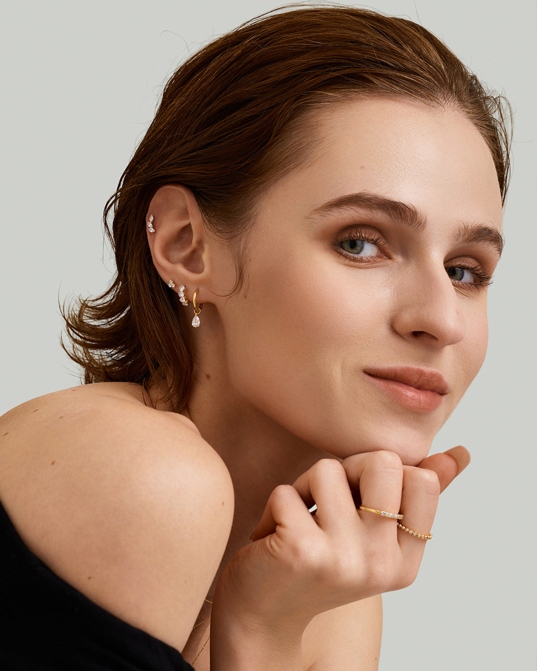 Trinity Lab Grown Diamond Cluster Threadless End