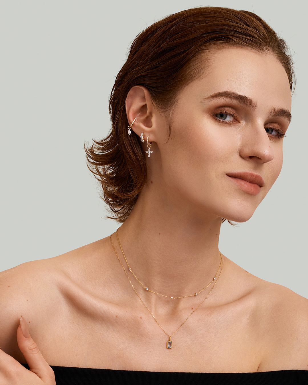 Lab Grown Aquamarine Necklace Charm
