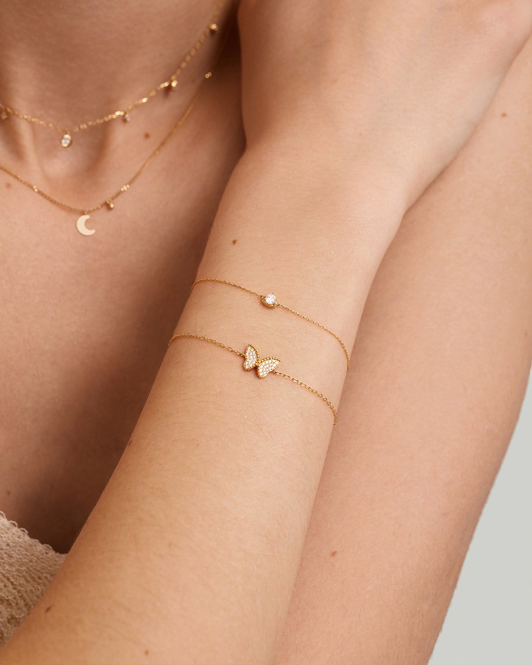 Lab Grown Diamond Butterfly Bracelet