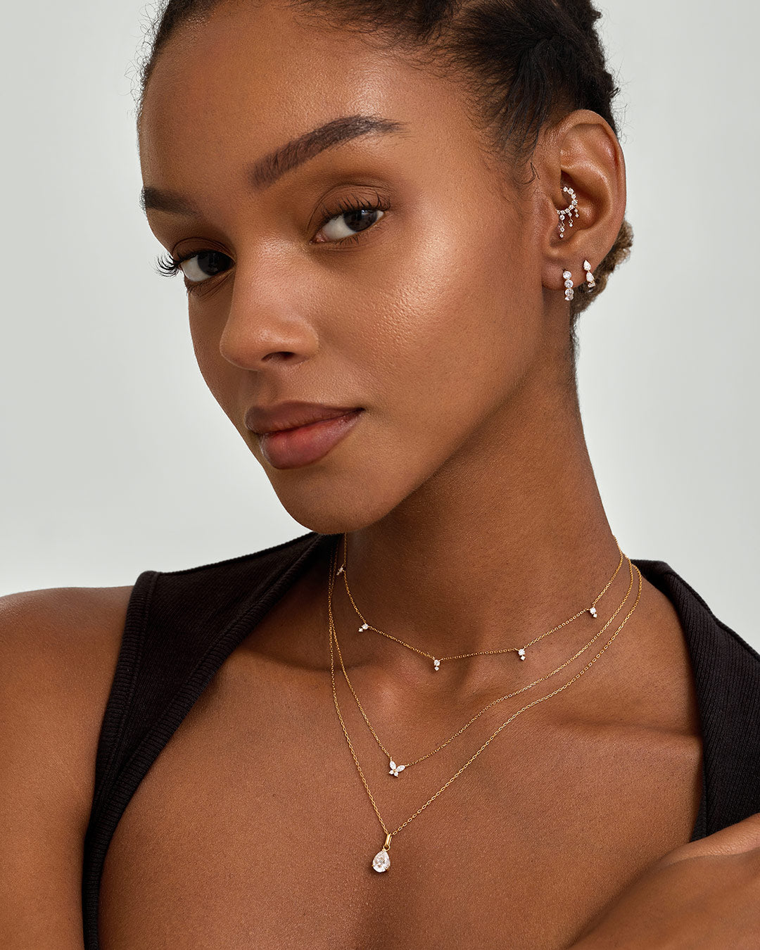 Pear Lab Grown Diamond Solitaire Necklace