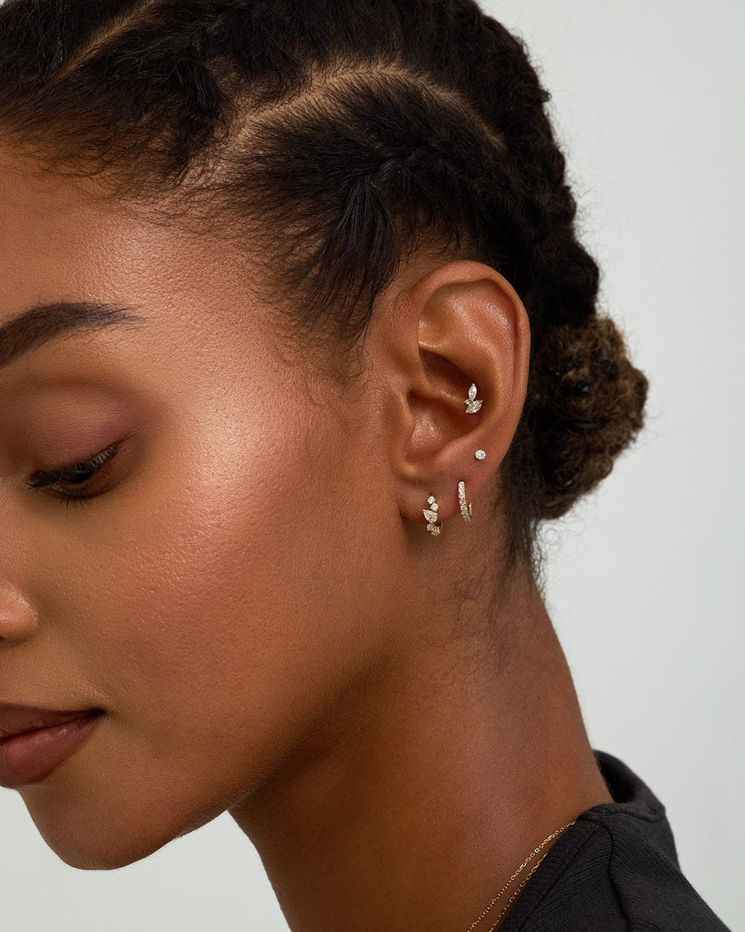 OLA | Single Diamond Pave Huggie