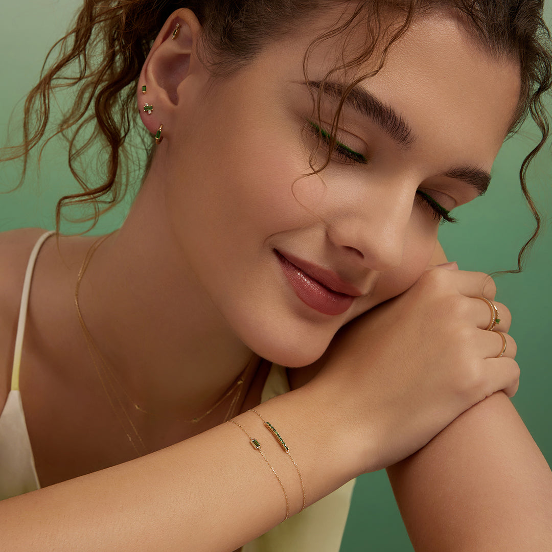 ASPEN | Tsavorite Bezel Bracelet