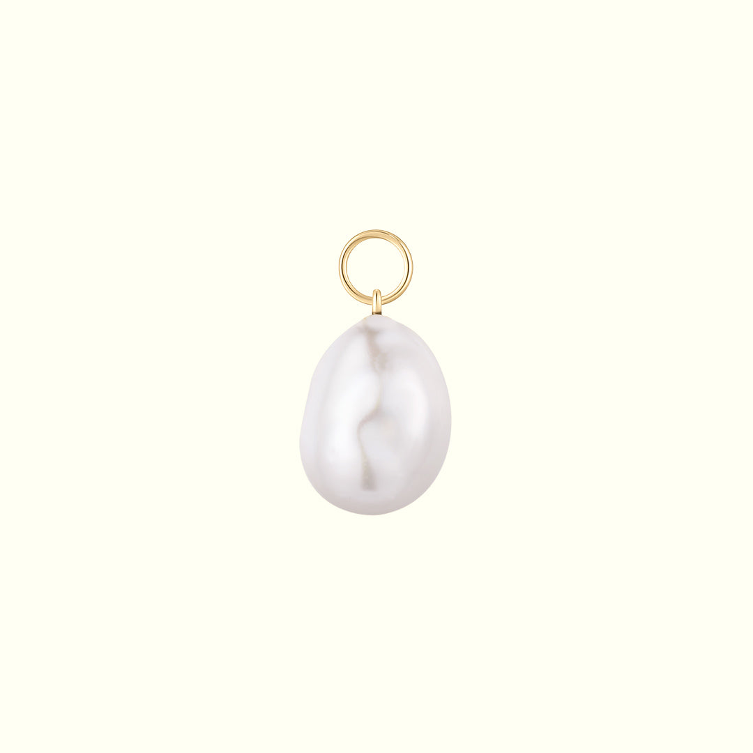 14K Solid Gold Crystal Charm Necklace for healing