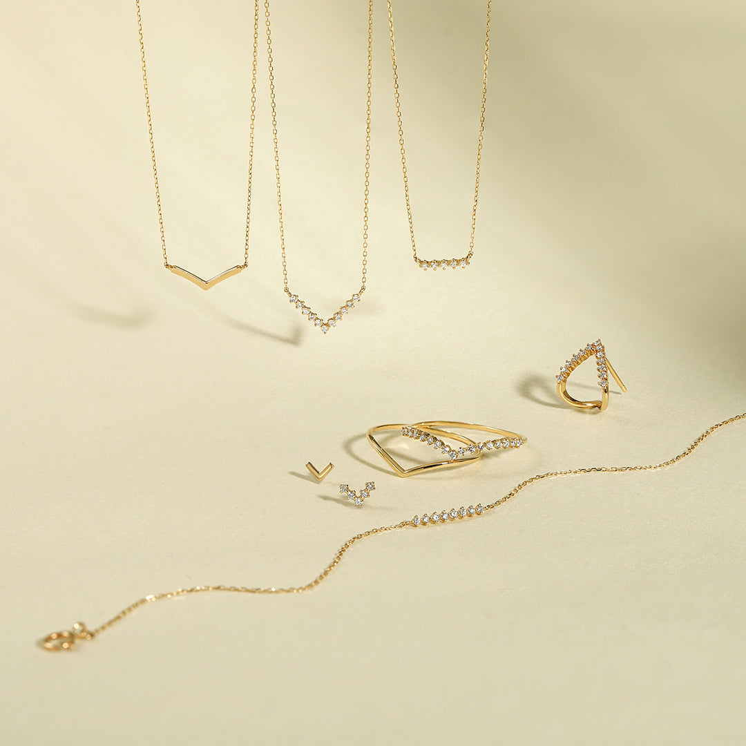 DREAM | Lab-Grown Diamond Wishbone Necklace