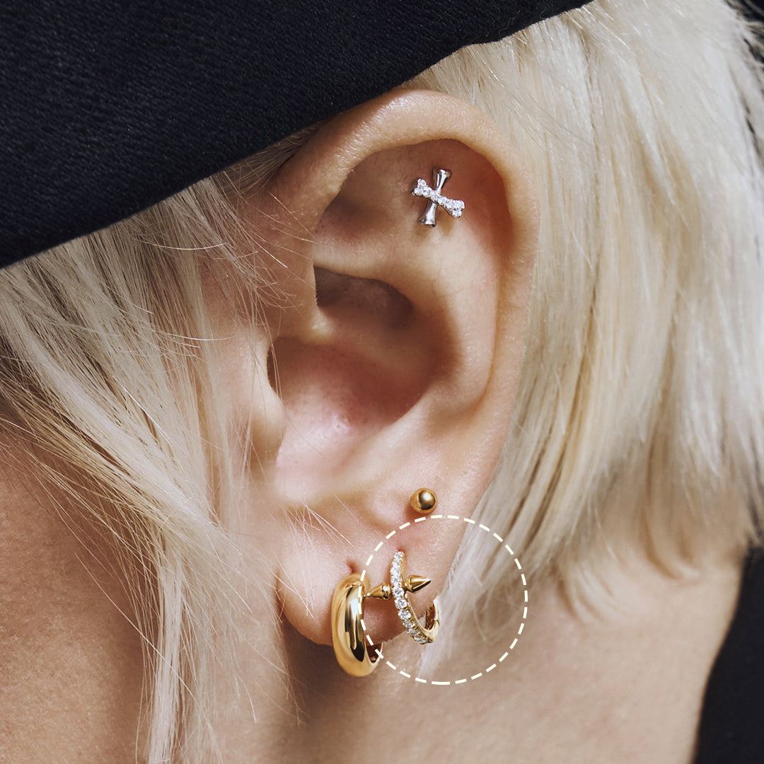 PADMA | Lab Grown Diamond Dagger Huggie