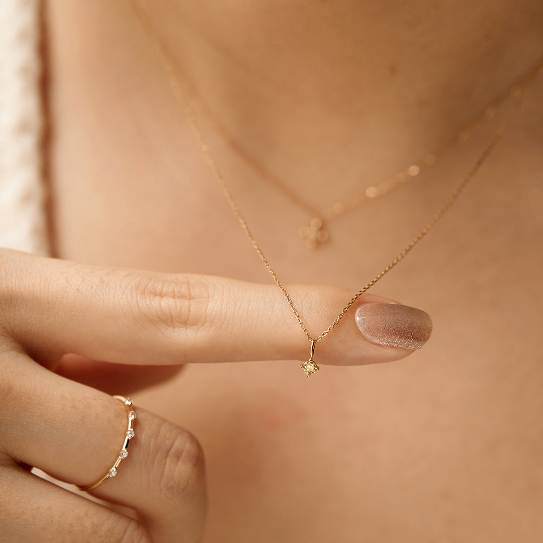 November Birthstone | Citrine Necklace Charm