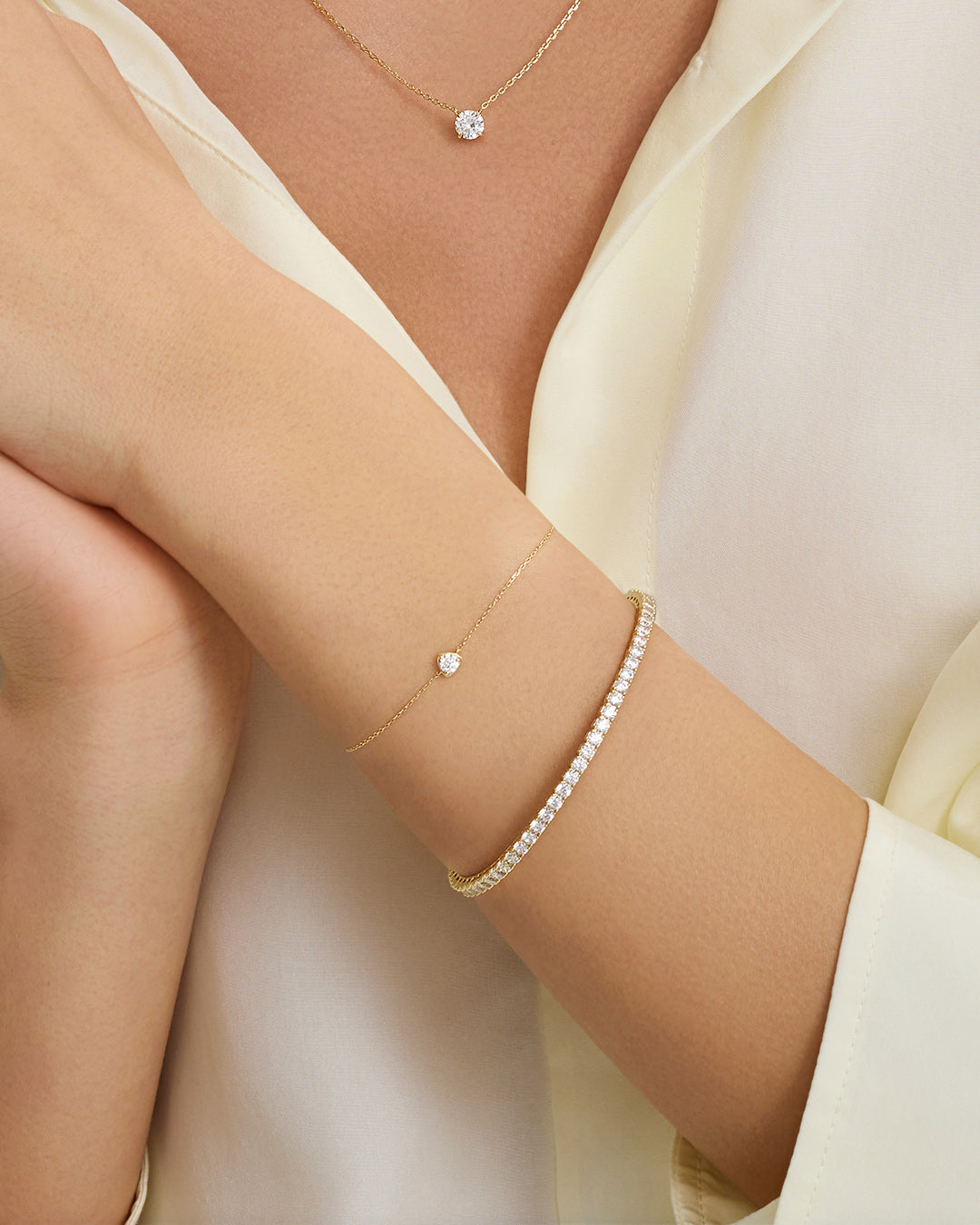 1.35ct Lab Grown Diamond Tennis Bangle