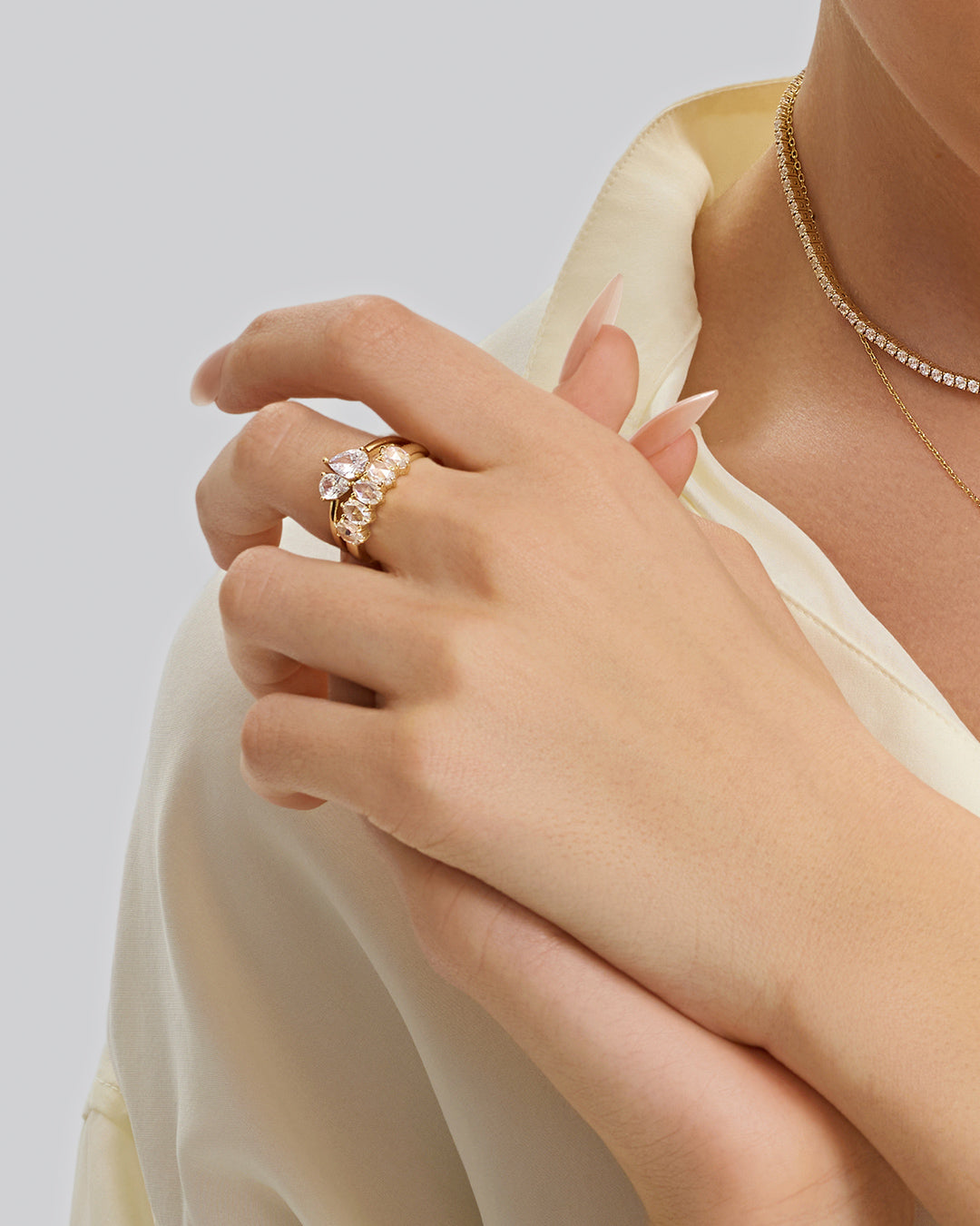 Oval Lab Grown Diamond Solitaire Ring #7