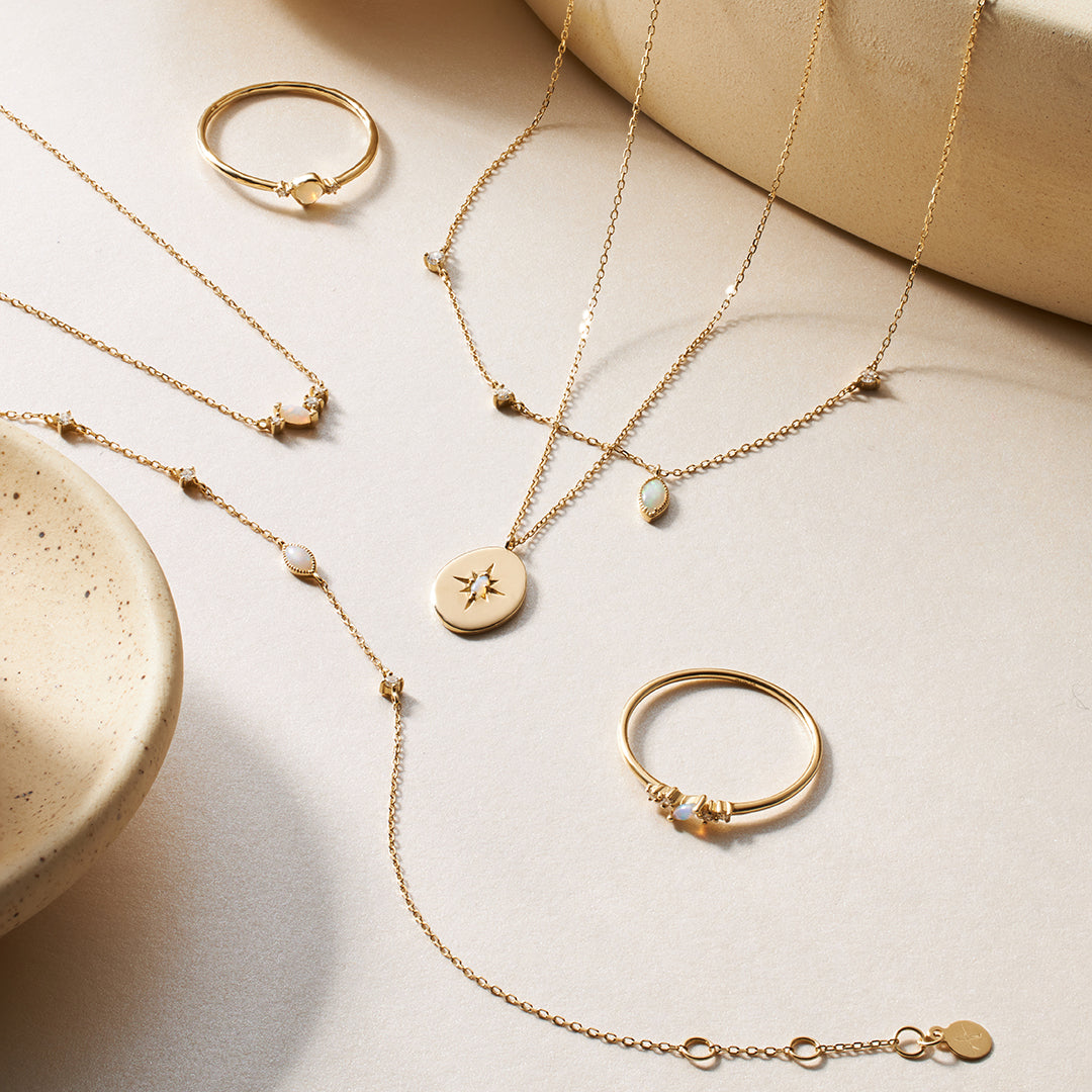 LYRIC | Opal and Lab Grown Diamond Necklace