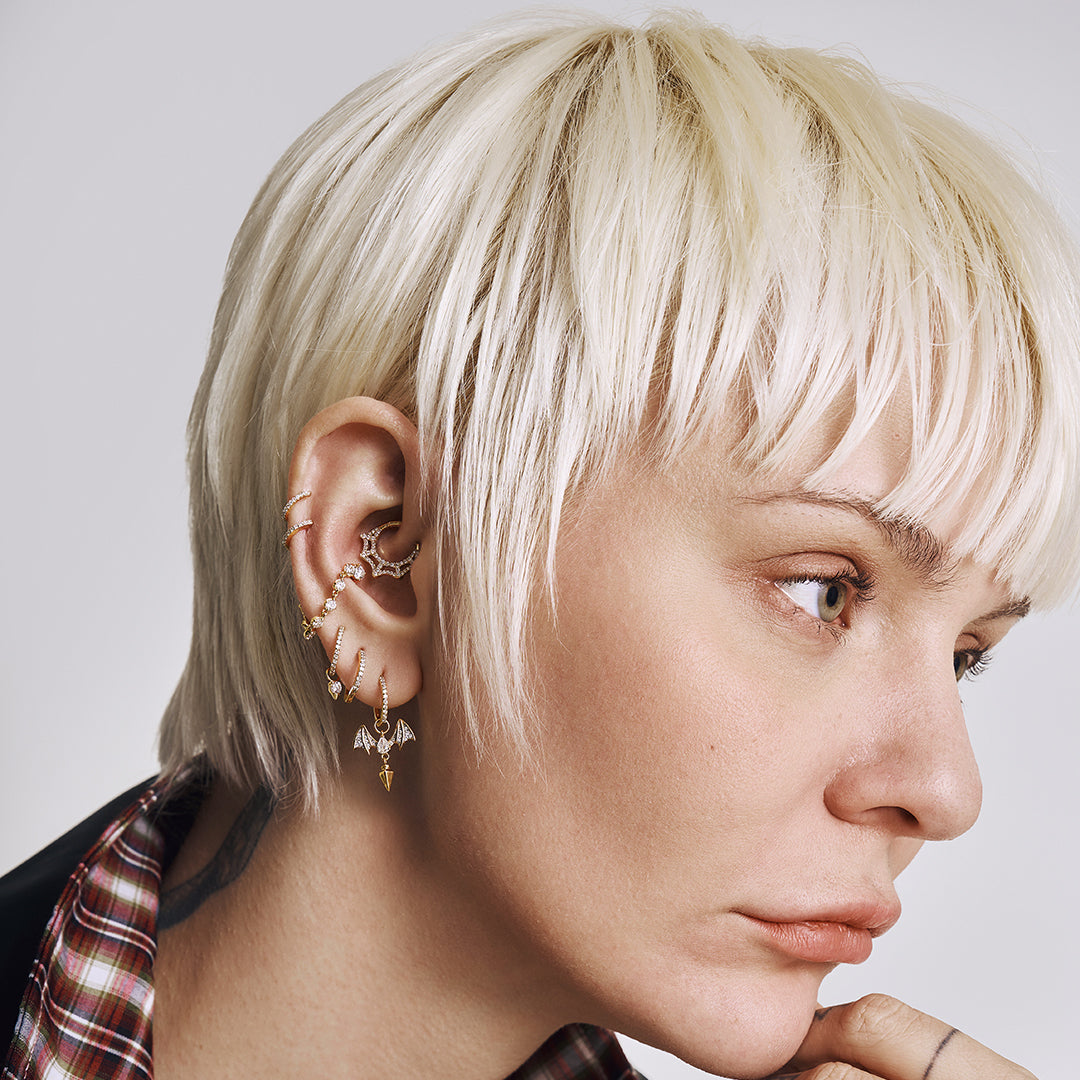 SYBILL | Lab Grown Diamond Bat Earring Charm