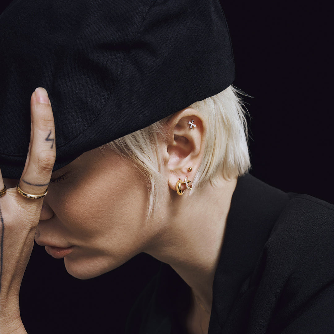 PADMA | Lab Grown Diamond Dagger Huggie