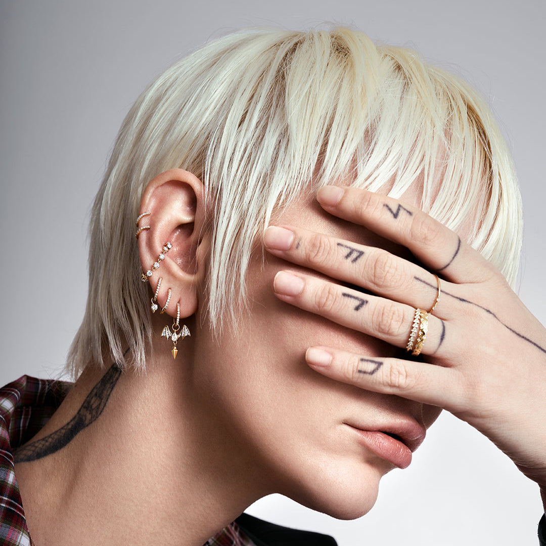 SYBILL | Lab Grown Diamond Bat Earring Charm