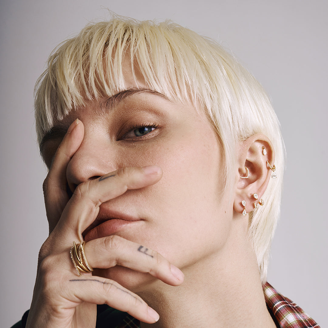 POMONA | Pear Lab Grown Diamond Earring Charm