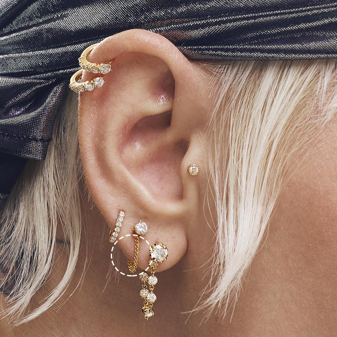 LAURYN | Bold Curb Chain Earring Charm