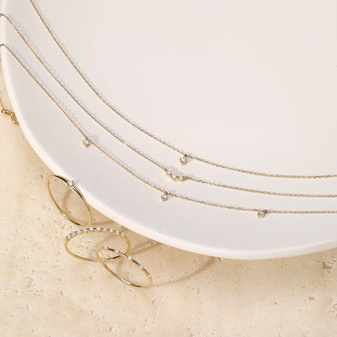 ESME | Floating Diamond Solitaire Necklace