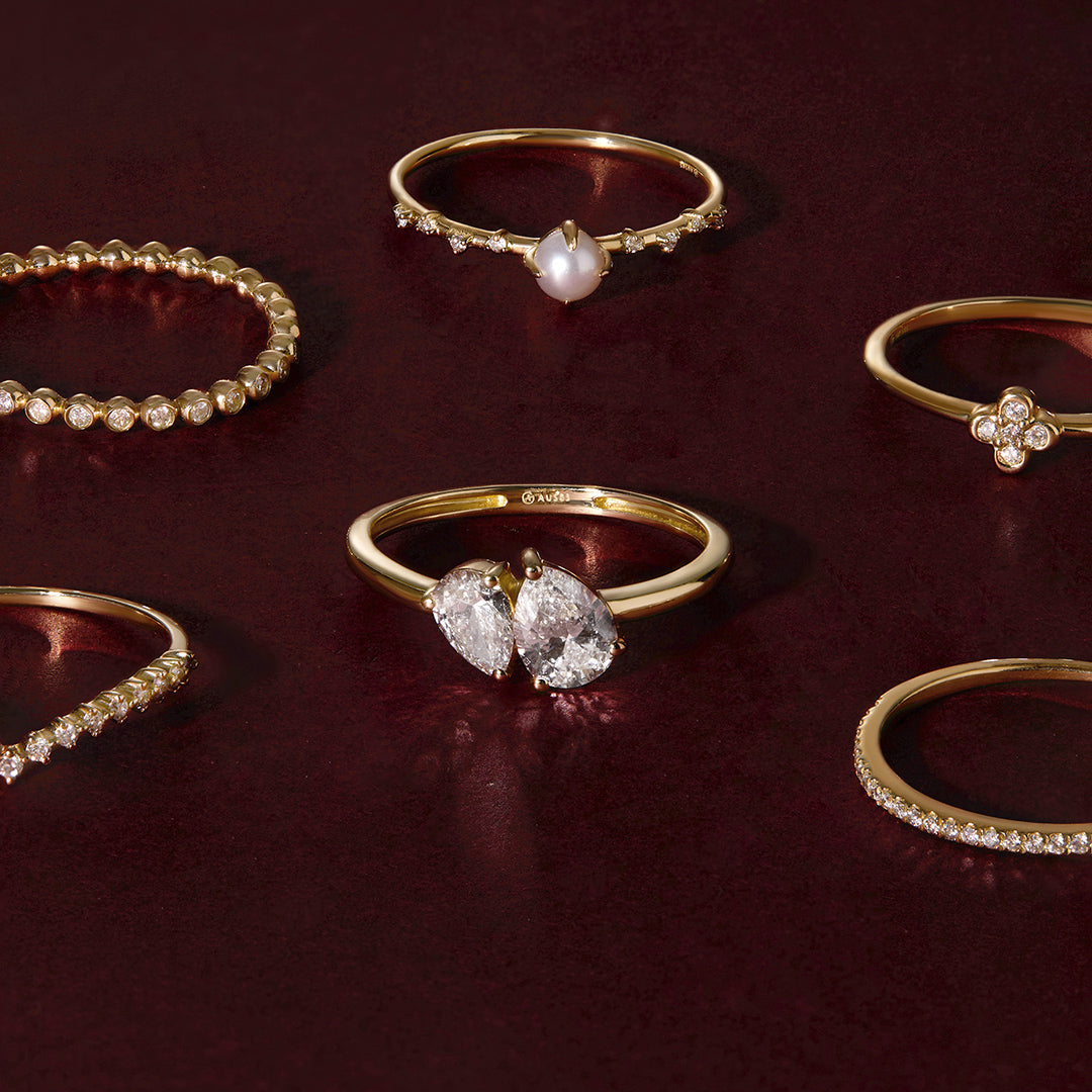 AUBREY | Toi et Moi Pear Lab Grown Diamond Ring