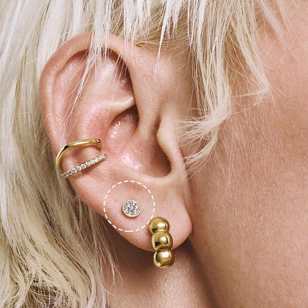 PETRA | Lab Grown Diamond Threaded Flatback