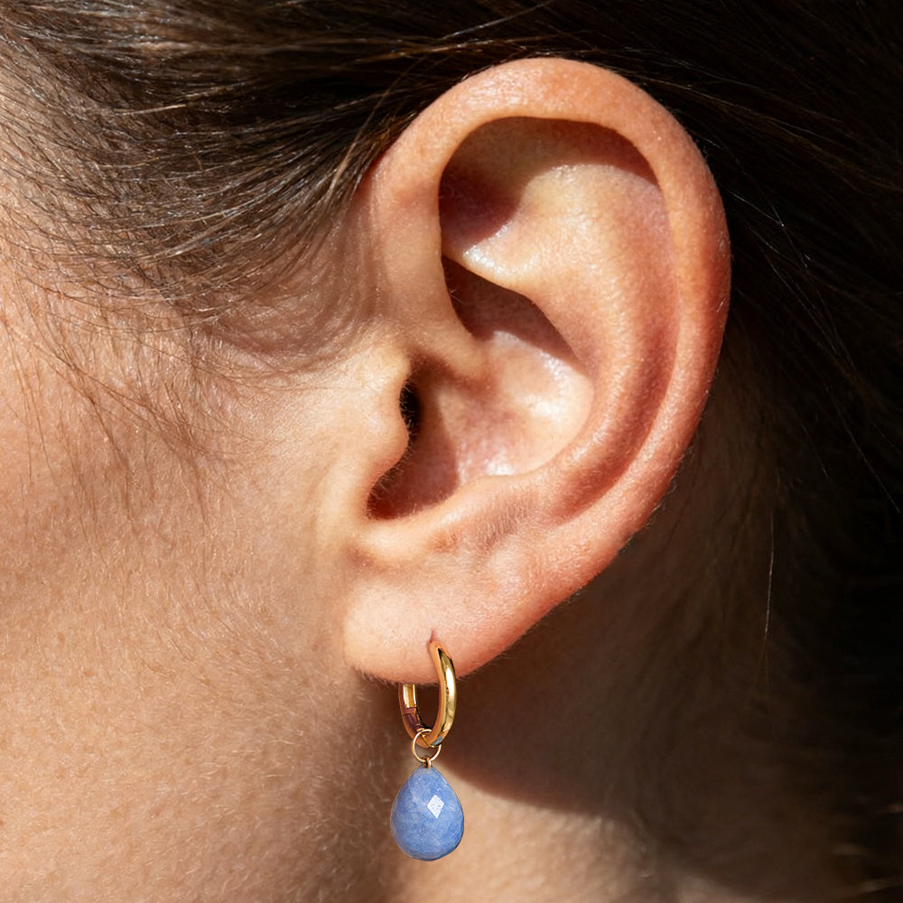 14K Solid Gold Crystal Necklace Set