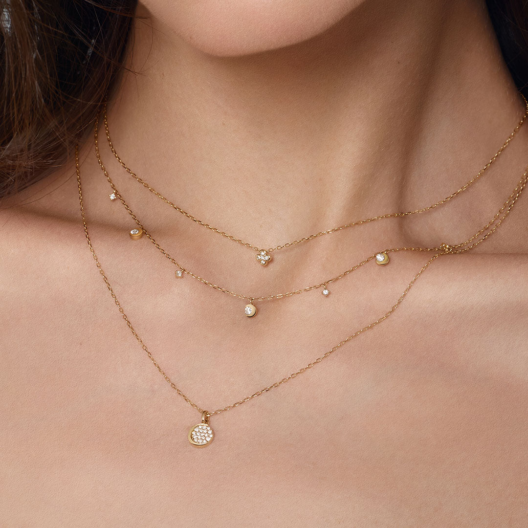 CARYS | Lab Grown Diamond Clover Necklace