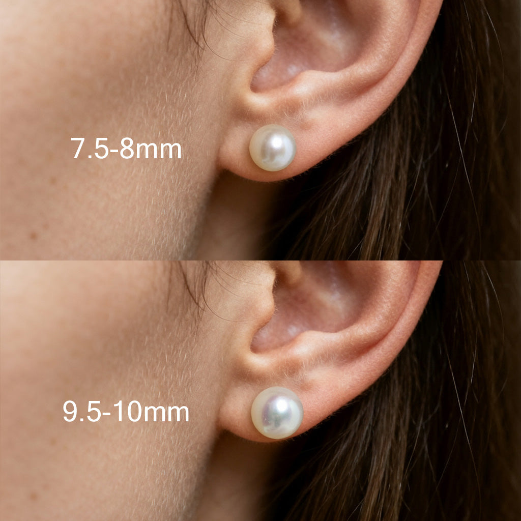 aurelie gi 9.5-10MM Pearl Single Stud Earring