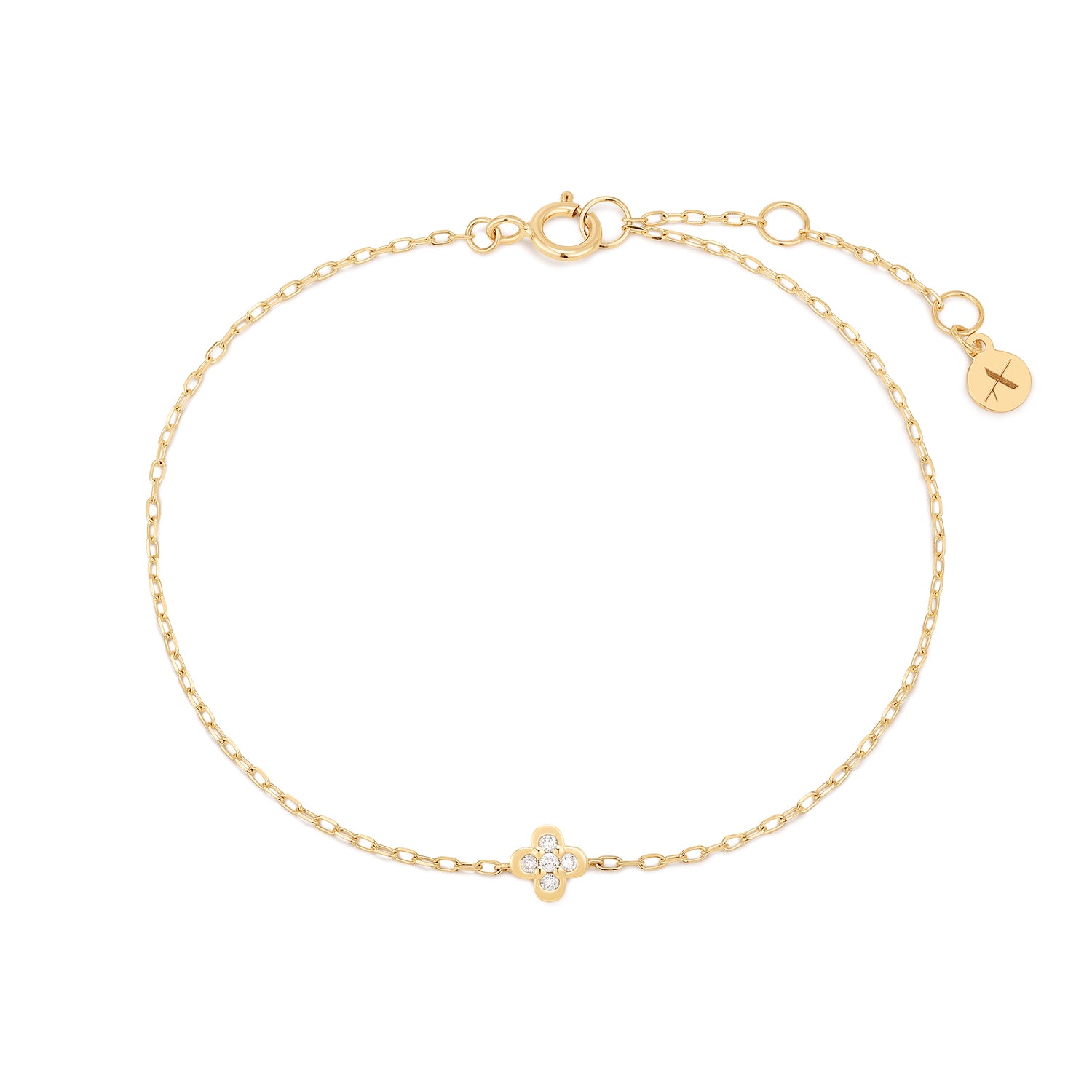 ISOLDE | Lab Grown Diamond Clover Bracelet