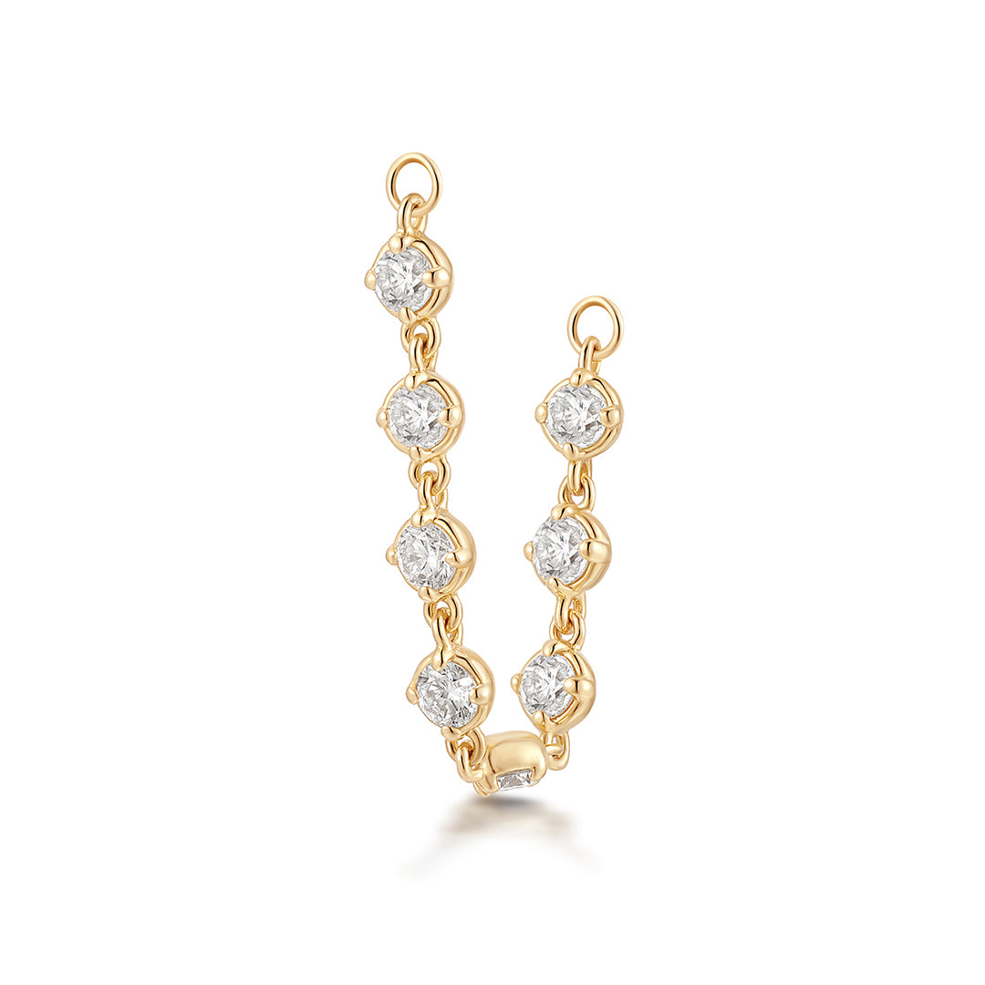 GINNY | Multi Lab Grown Diamond Earring Charm