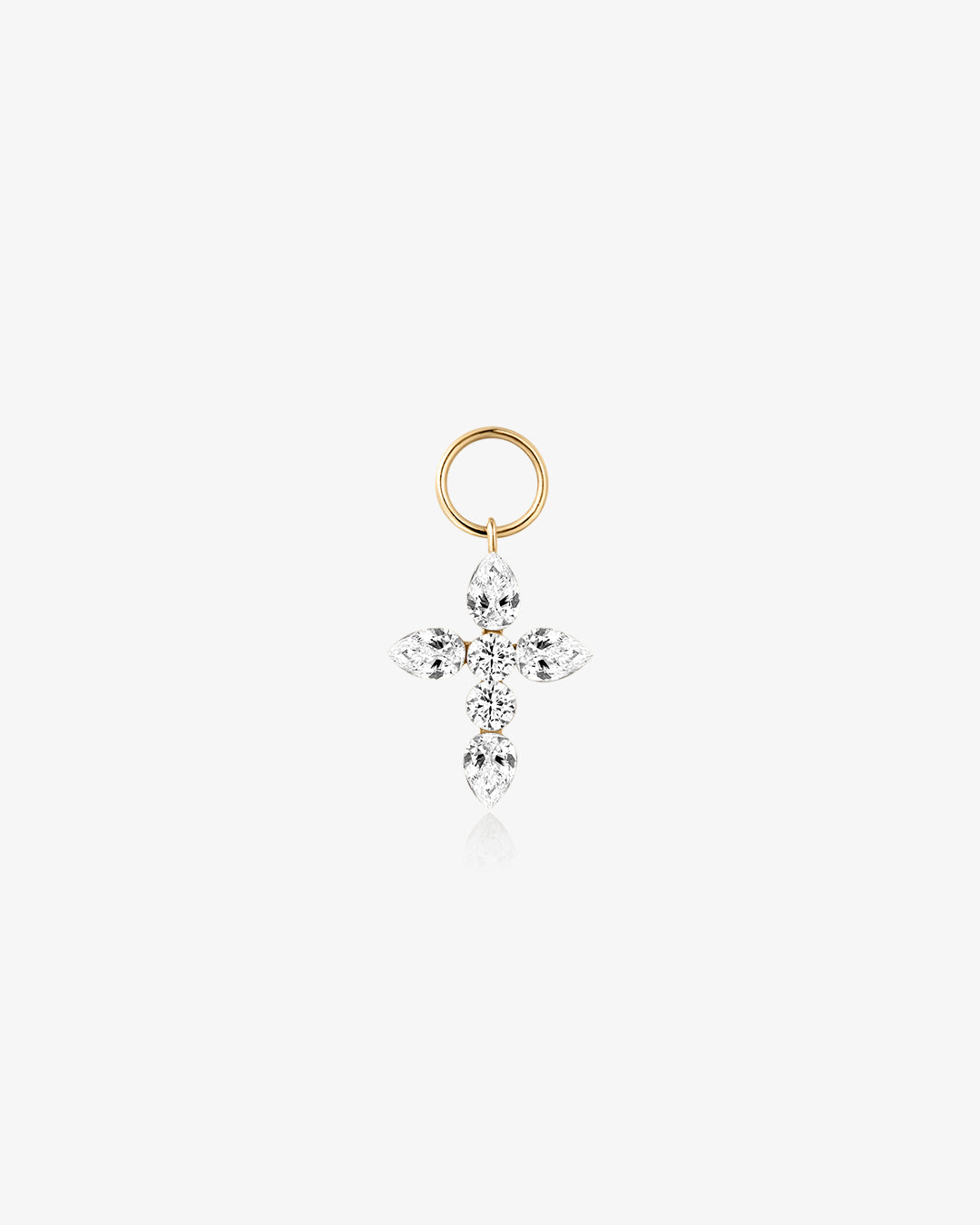 Lab Grown Diamond Cross Earring Charm