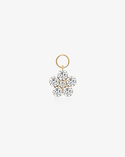 Floral Lab-Grown Diamond Earring Charm