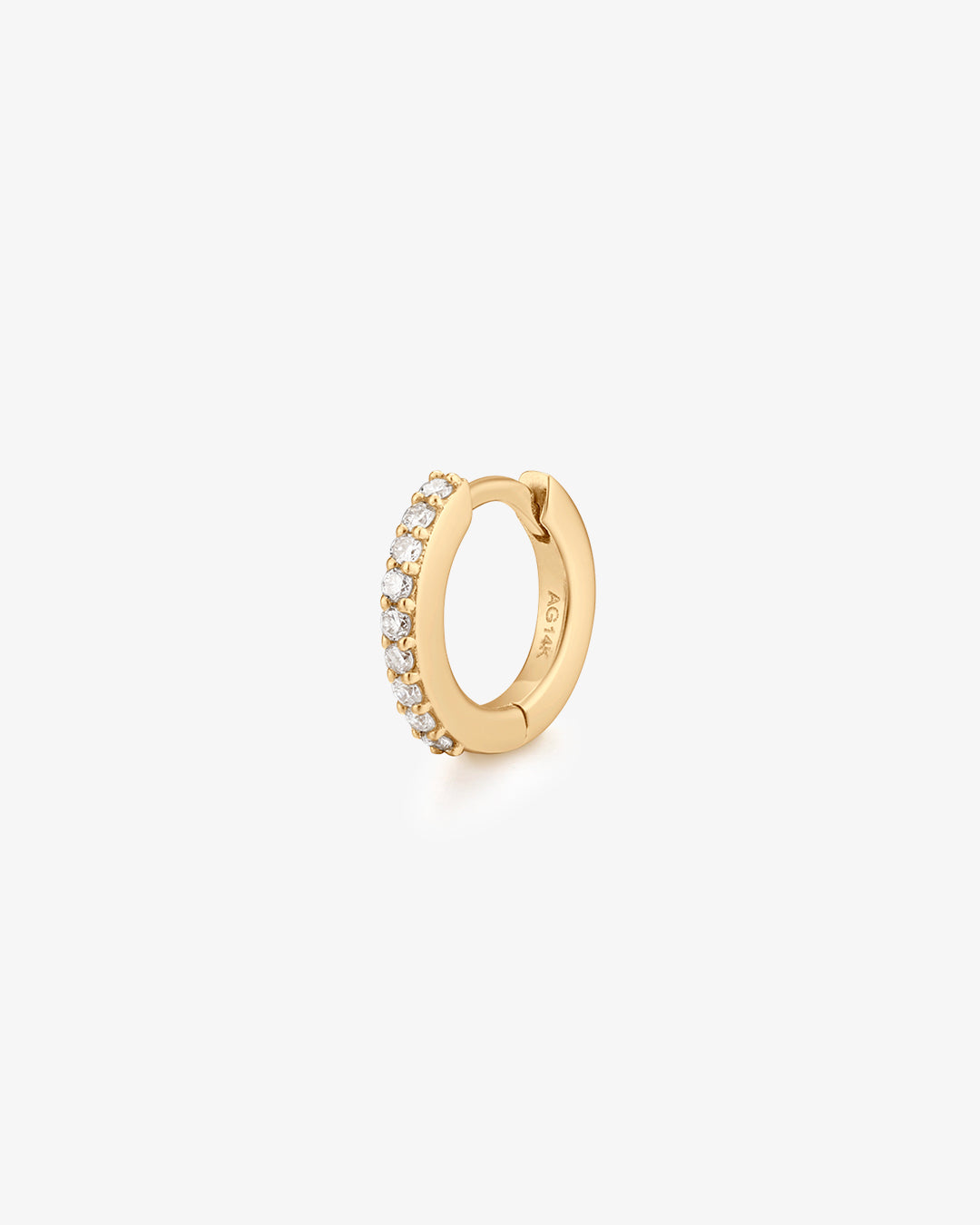 CARLY | Single Mini Diamond Huggie Hoop