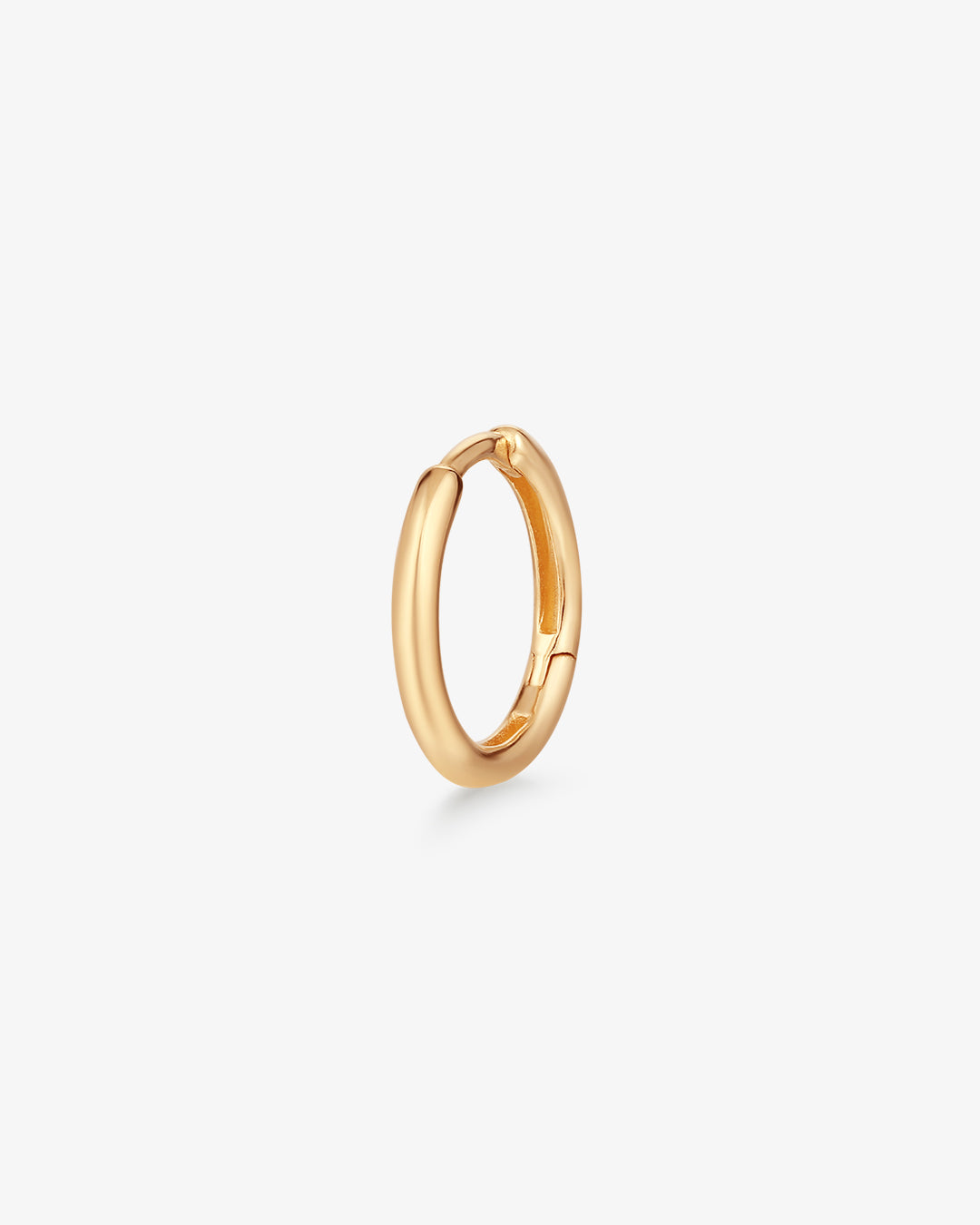 ANNA | Yellow Gold Single Huggie Hoop Earring