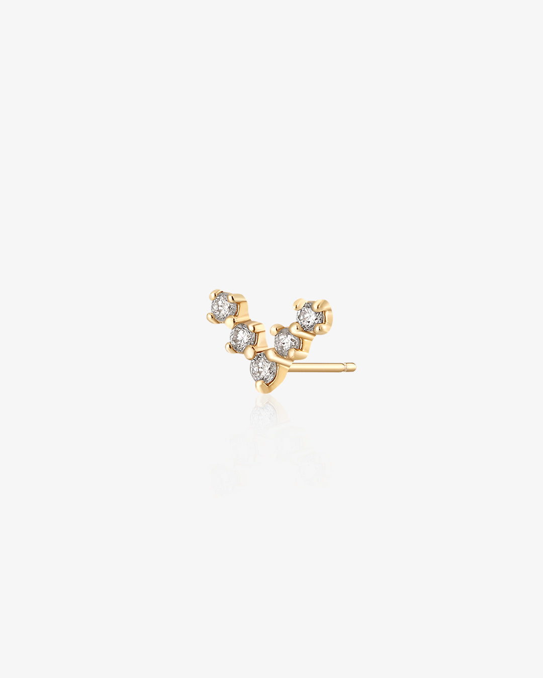 HOPE | Lab Grown Diamond Wishbone Stud Single Earring