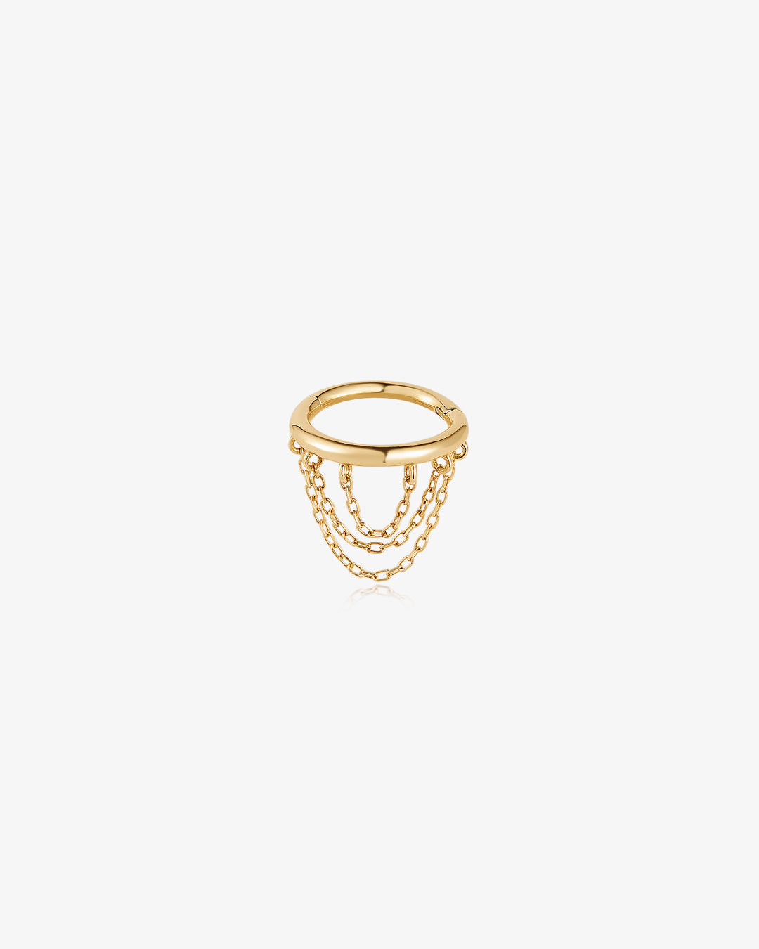 BROOKLYN | Triple Draped Chain Clicker Hoop