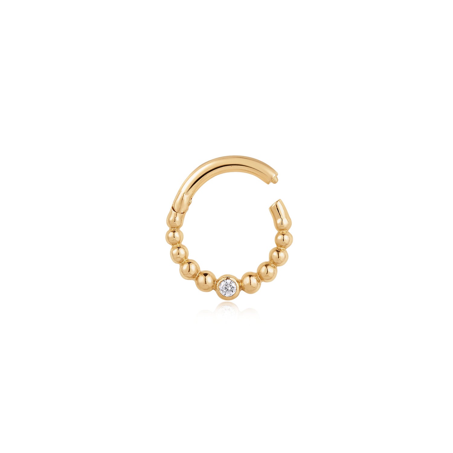 EMERY | Lab Grown Diamond Beaded Clicker Hoop