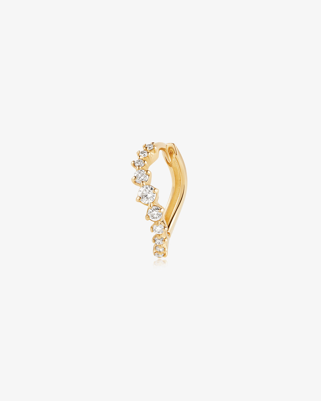 PARIS | Lab Grown Diamond Curved Huggie Hoop