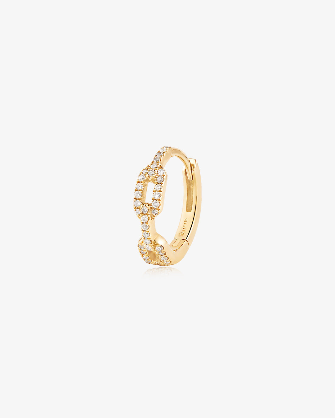 LONDON | Lab Grown Diamond Chainlink Huggie Hoop