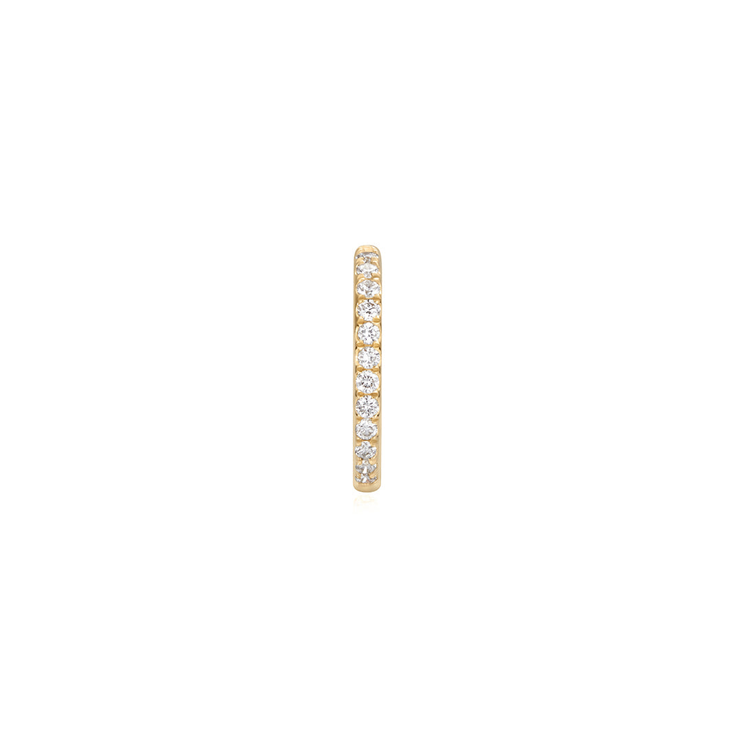 IMAN | Lab Grown Diamond Paperclip Huggie