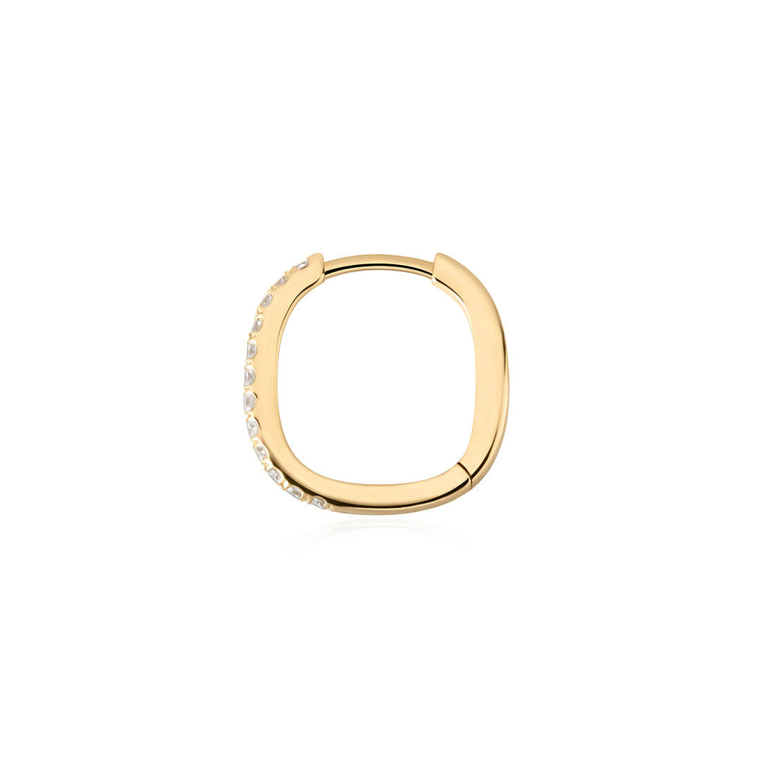 IMAN | Lab Grown Diamond Paperclip Huggie