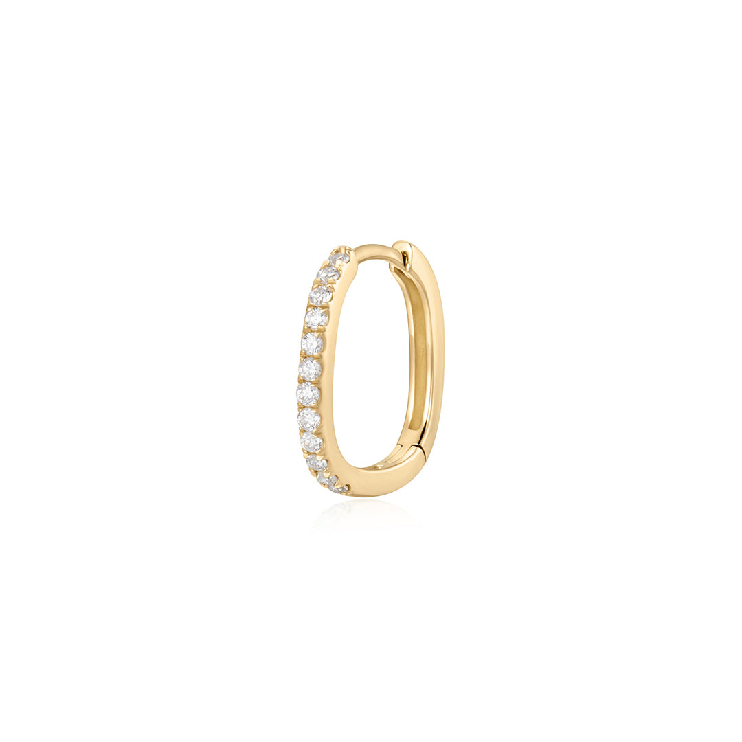 IMAN | Lab Grown Diamond Paperclip Huggie
