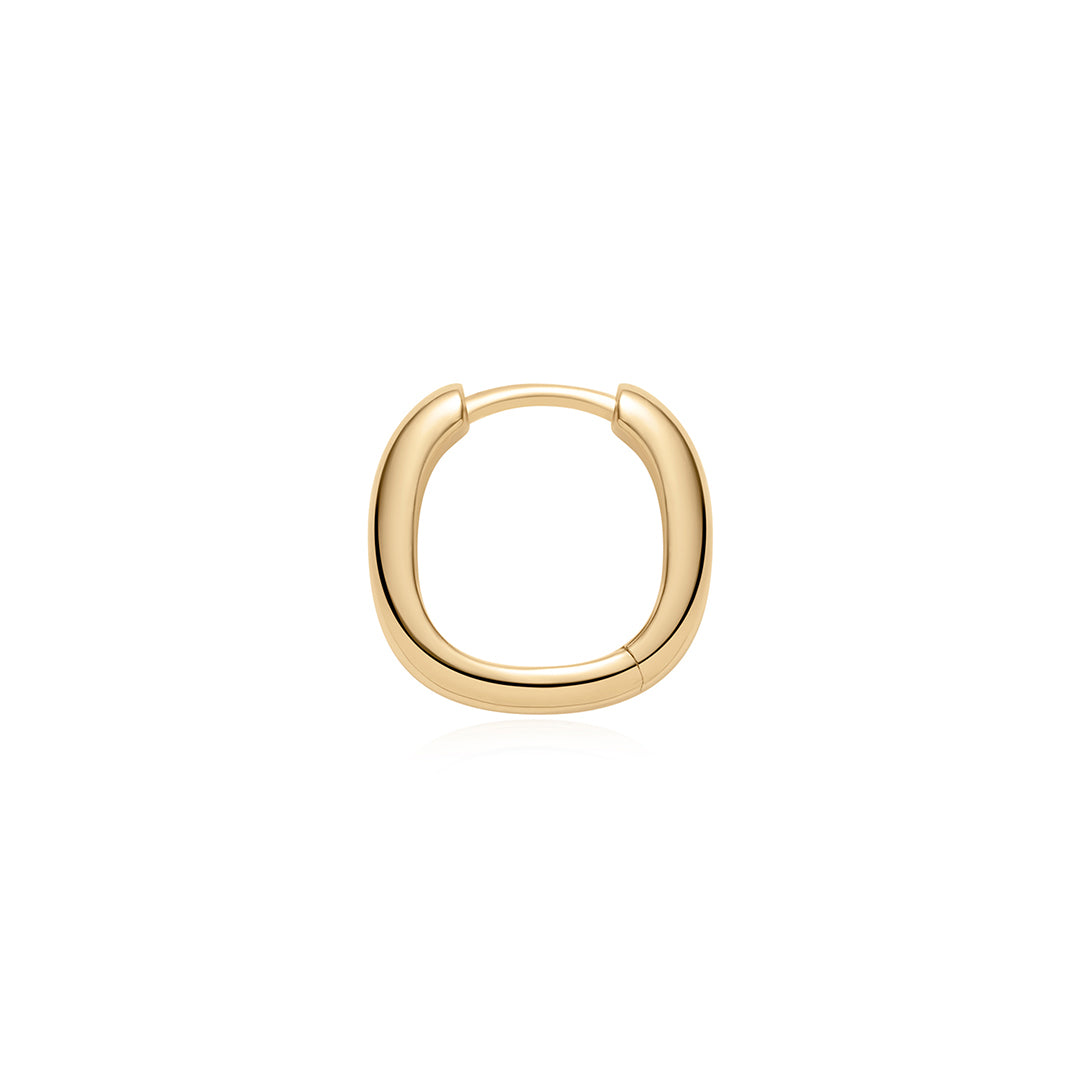 MARYKATE | Narrow Paperclip Huggie
