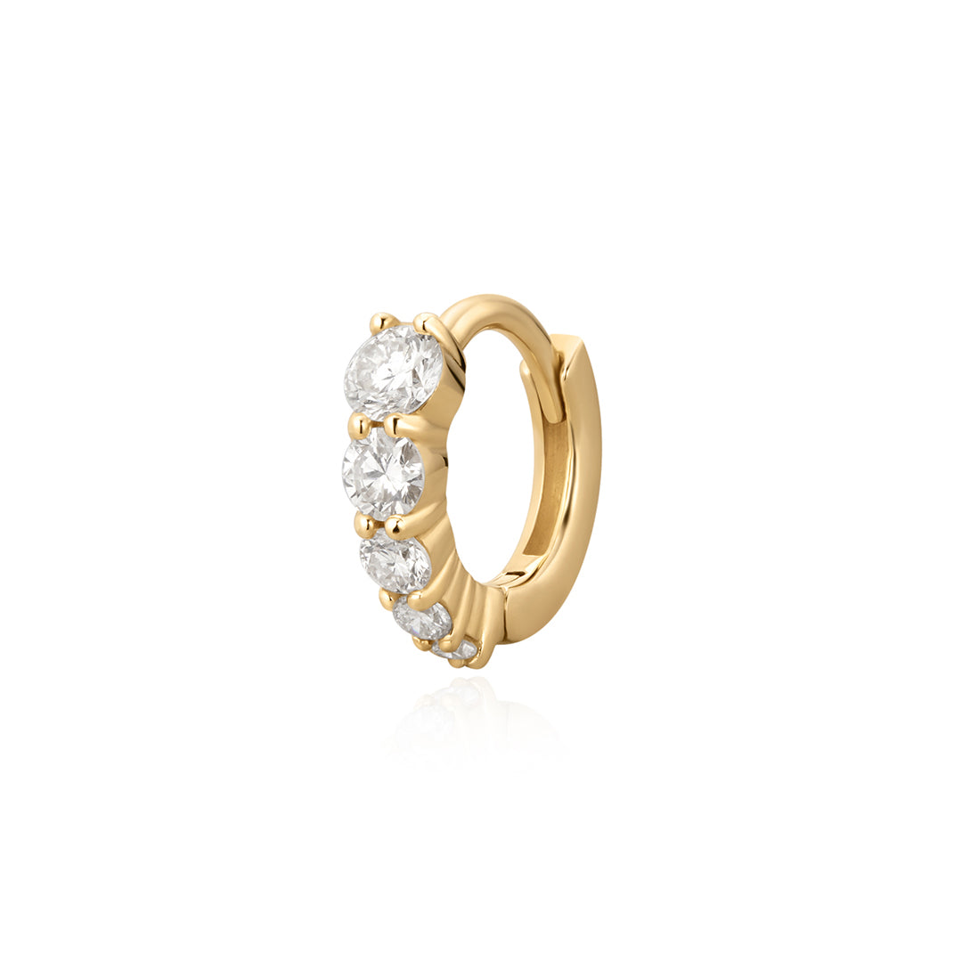 LIZZO | Graduated Lab Grown Diamond Huggie