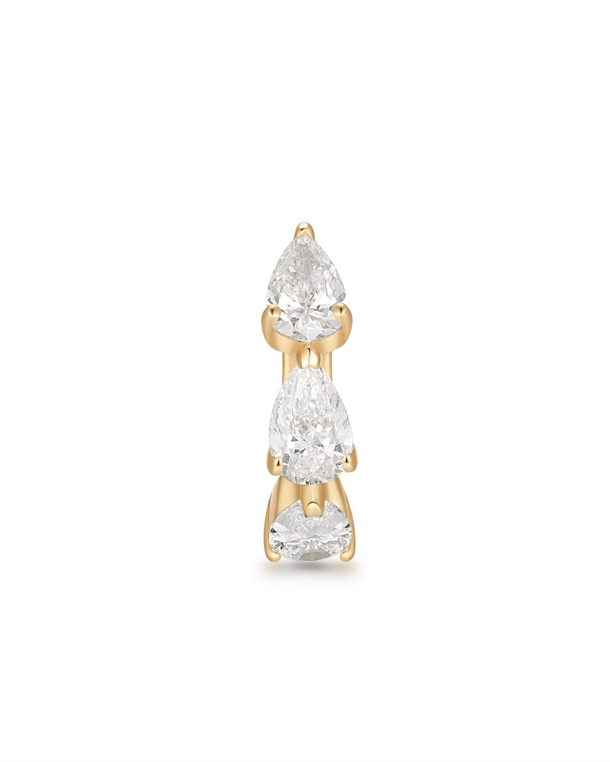 aurelie gi Triple Pear Lab Grown Diamond earring