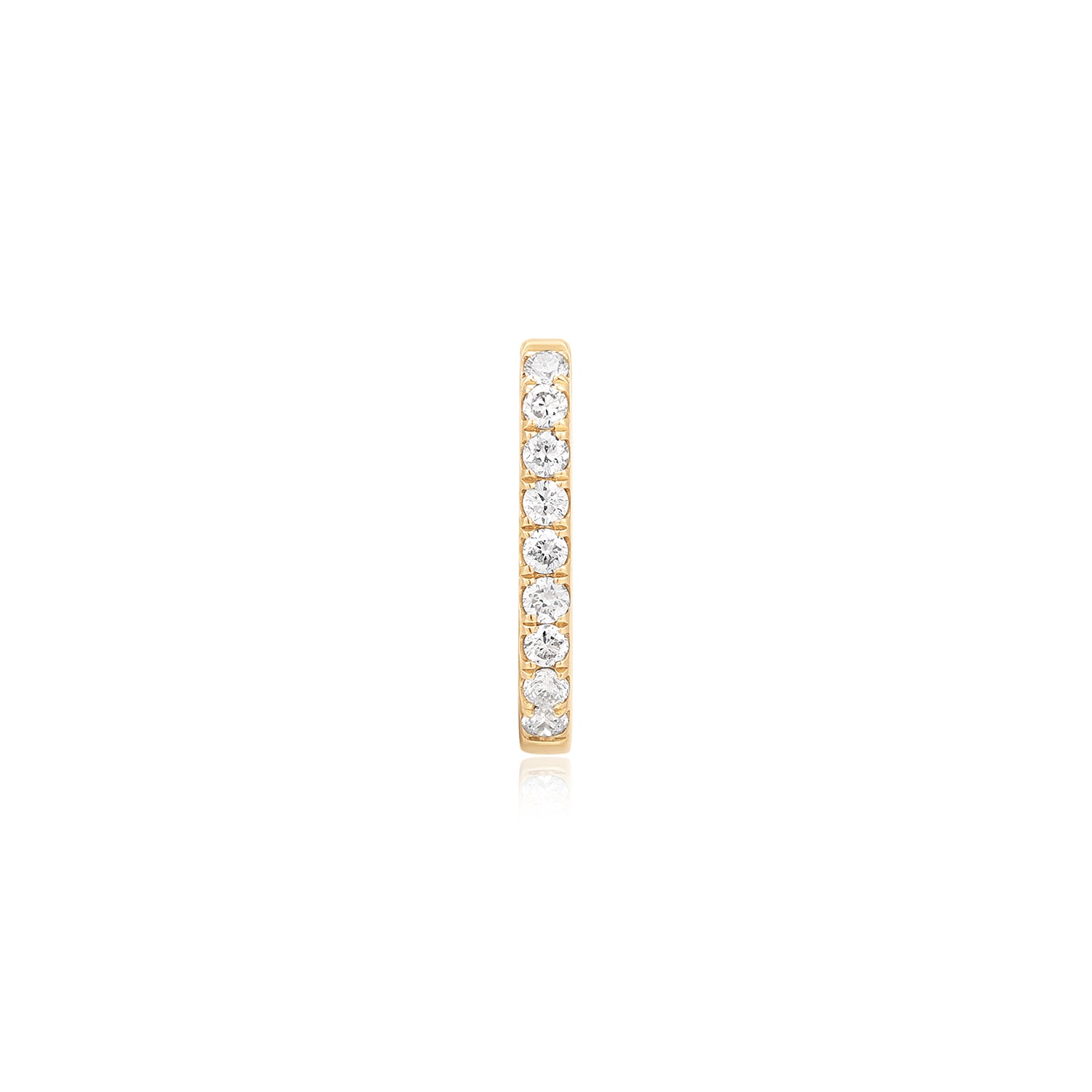 SOLEIL | Bead Set Lab Grown Diamond Huggie