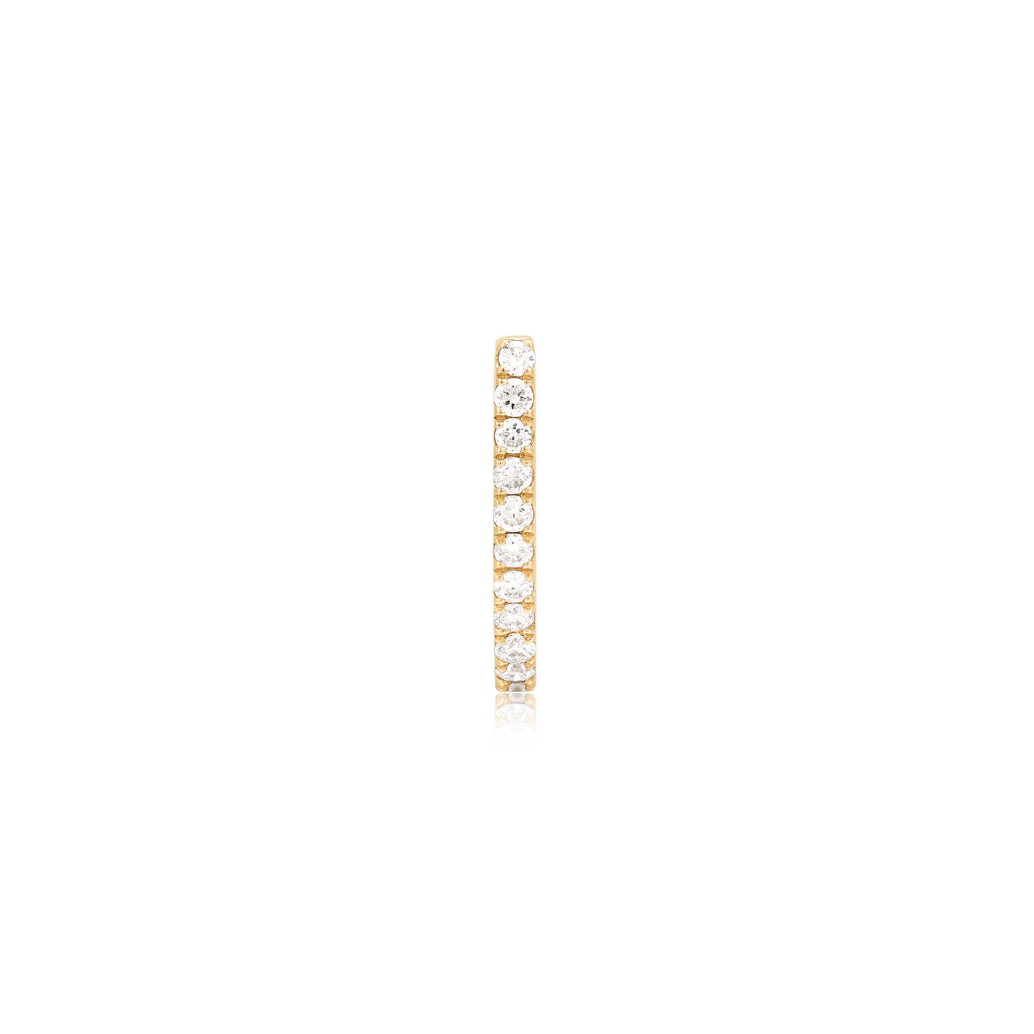 AZURA | Bead Set Lab Grown Diamond Huggie