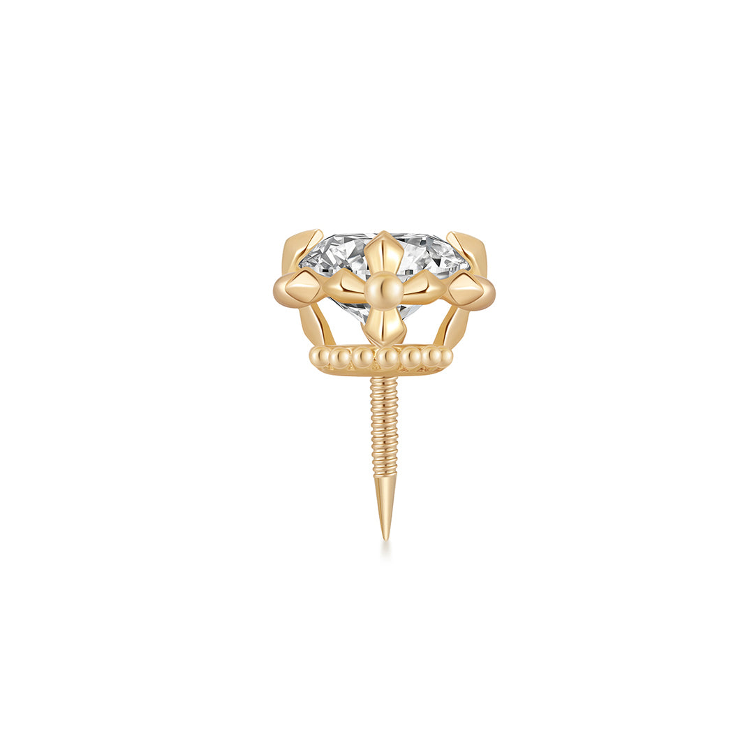 REMY | Lab Grown Diamond Accented Threaded Flatback