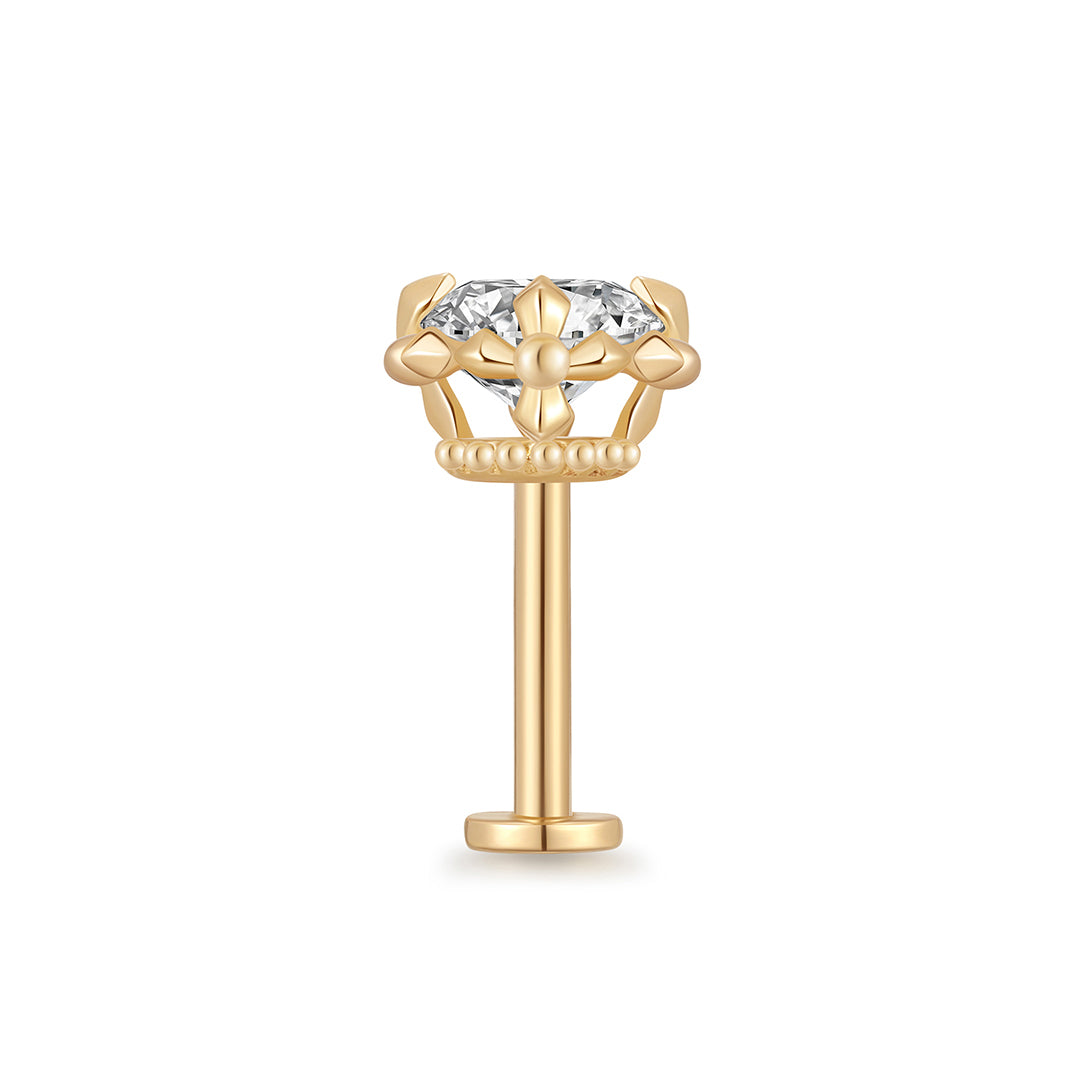 REMY | Lab Grown Diamond Accented Threaded Flatback