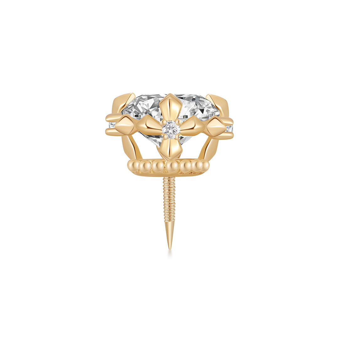 REMY | Lab Grown Diamond Accented Threaded Flatback