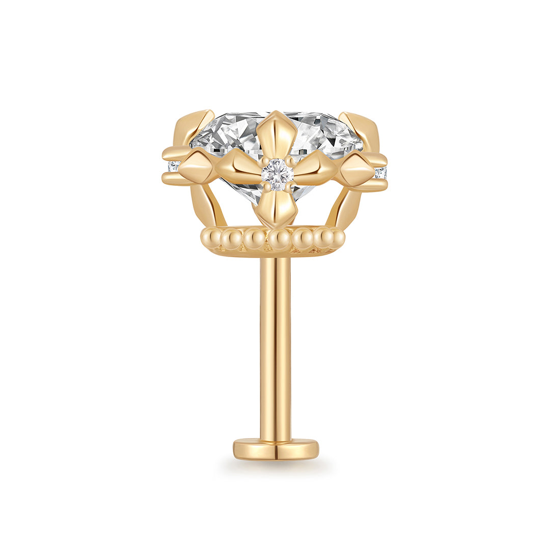 REMY | Lab Grown Diamond Accented Threaded Flatback