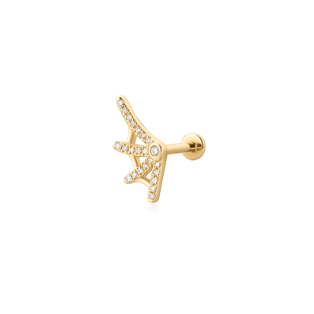 CHARITY | Lab Grown Diamond Web Threaded Flatback